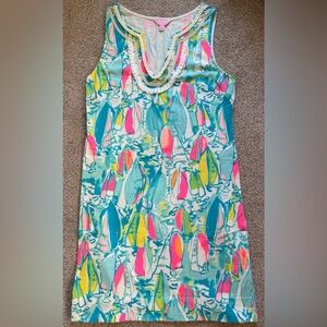 Lilly Pulitzer Multicolor Sailboat Print Dress medium